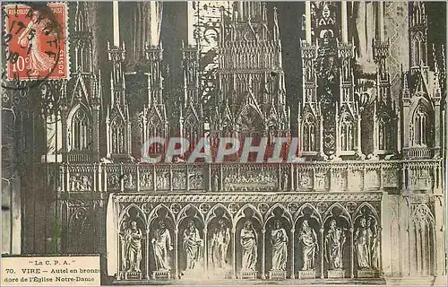 Cartes postales Vire Autel en Bronze dore de l'Eglise Notre Dame