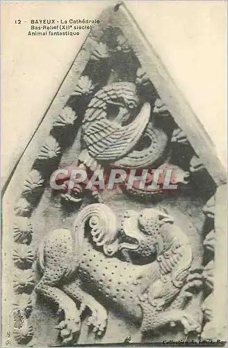 Cartes postales Bayeux La Cathedrale Bas Relief (XIIe Siecle) Animal Fantastique