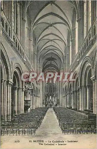 Cartes postales Bayeux La Cathedrale Interieur