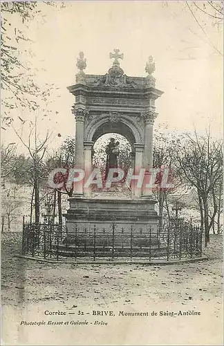 Cartes postales Correze Brive Monument de Saint Antoine