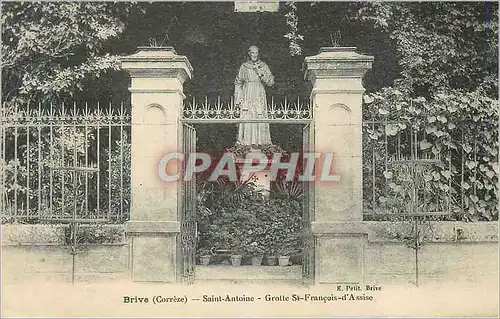 Cartes postales Brive (Correze) Saint Antoine Grotte St Francois d'Assie