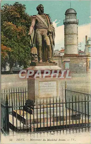 Ansichtskarte AK Brive Monument du Marechal Brune