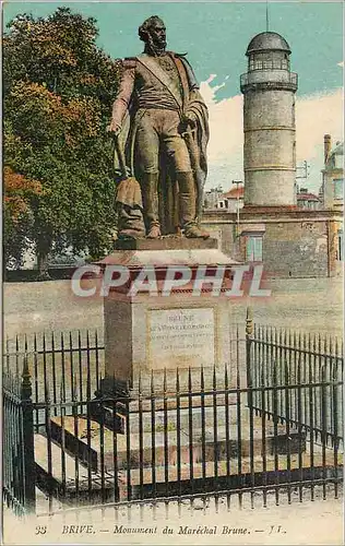 Cartes postales Brive Monument du Marechal Brune