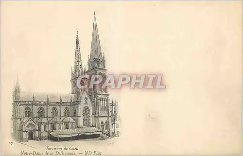 Cartes postales Environs de Caen Notre Dame de la Delivrande (carte 1900)