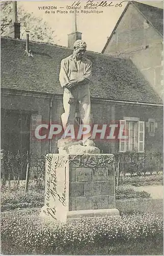 Cartes postales Vierzon (Dalou) Statue de la Place de la Republique