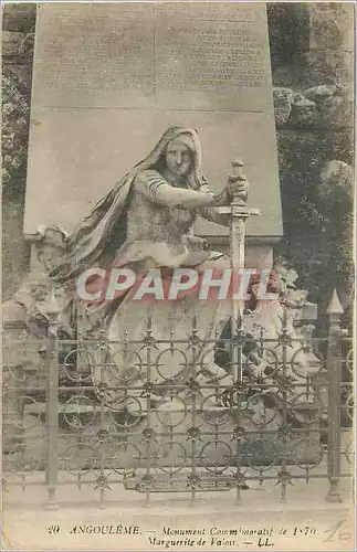 Cartes postales Angouleme Monument Commemoratif de Marguerite de Valois