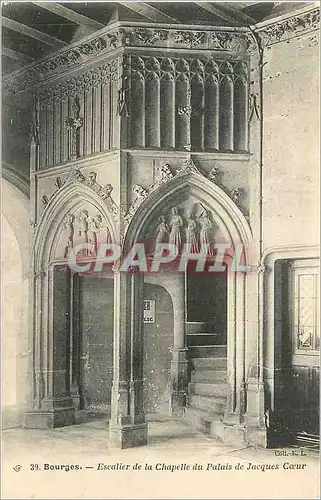 Cartes postales Bourges Escalier de la Chapelle du Palais de Jacques Coeur