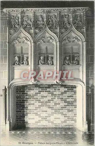 Cartes postales Bourges Palais Jacques Coeur Cheminee
