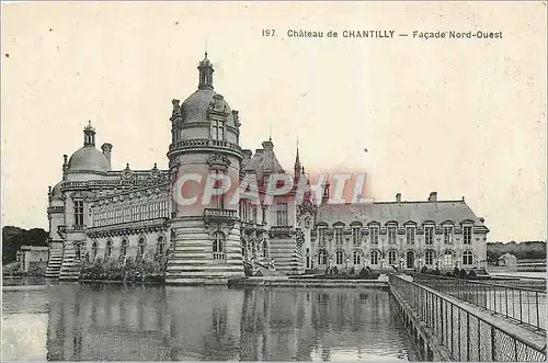 Ansichtskarte AK Chateau de Chantilly Facade Nord Ouest