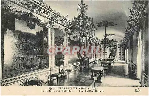 Cartes postales Chateau de Chantilly La Galerie des Batailles
