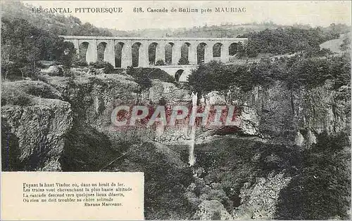 Cartes postales Le Cantal Pittoresque Cascade de Salins pres Mauriac