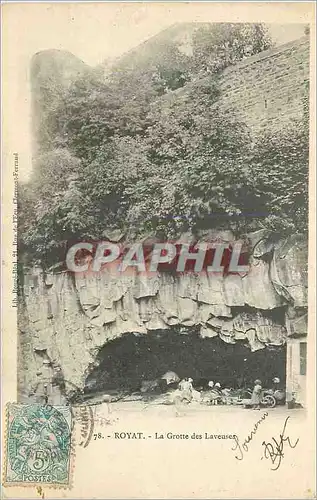 Cartes postales Royat La Grotte des Laveuses
