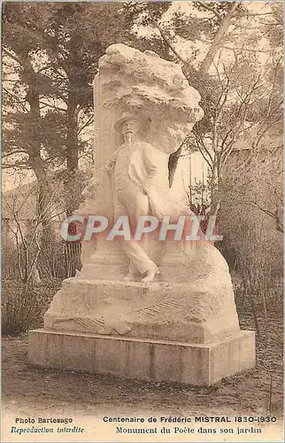 Ansichtskarte AK Centenaire de Frederic Mistral 1830 1930 Monument du Poete dans son Jardin