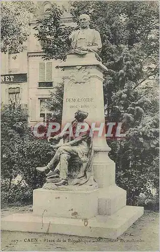 Ansichtskarte AK Caen Place de la Republique Monument Demolombre