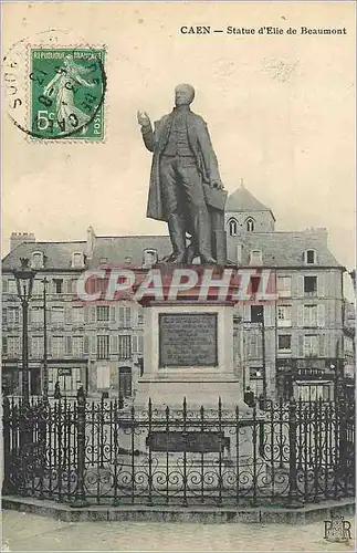Cartes postales Caen Statue d'Elie de Beaumont
