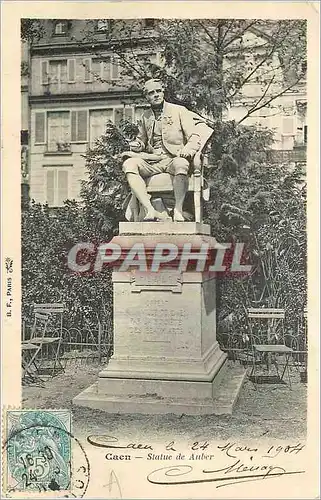 Cartes postales Caen Statue de Auber