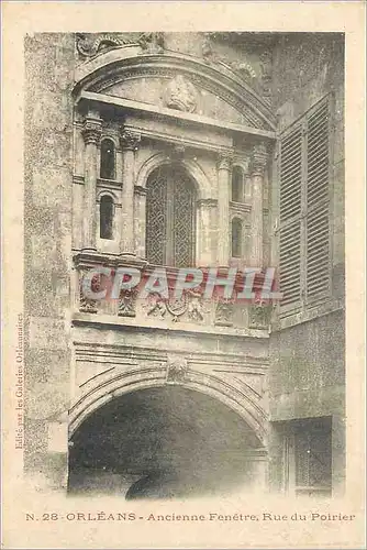Cartes postales Orleans Ancienne Fenetre Rue du Poirier