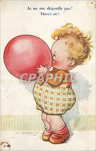 Cartes postales Je ne me Degonfle pas There's air