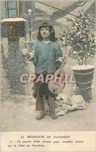 Cartes postales La Mendiante du Pantheon
