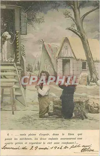 Cartes postales Mais pleins d'espoir dans le Dieu qui punit les Mechants