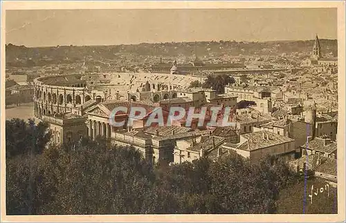 Ansichtskarte AK Nimes (Gard) Vue Generale sur la Ville et les Arenes