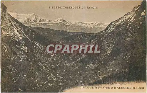 Ansichtskarte AK Sites Pittoresques de Savoie La Valle des Aravis et la Chaine du Mont Blanc