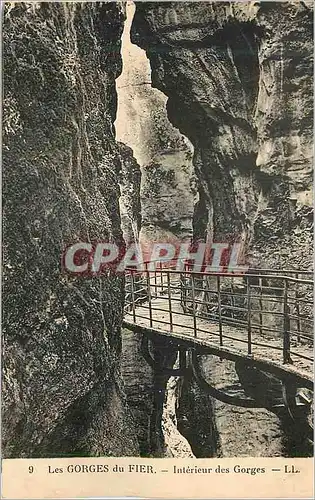 Cartes postales Les Gorges du Fier Interieur des Gorges