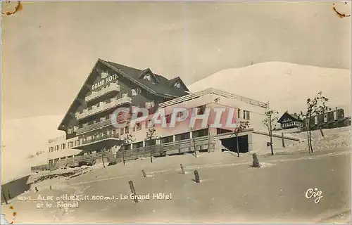 Cartes postales moderne Alpe d'Huez (1800 m) Le Grand Hotel et le Signal