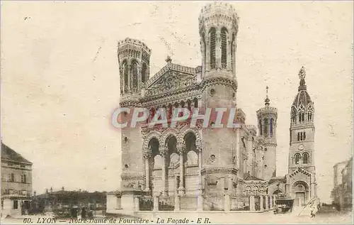 Ansichtskarte AK Lyon Notre Dame de Fourviere La Facade