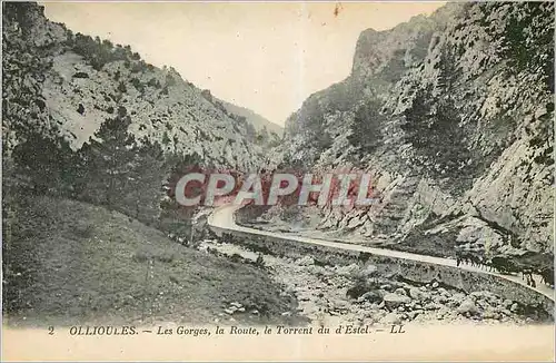 Ansichtskarte AK Ollioules Les Gorges La Route Le Torrent du d'Estel