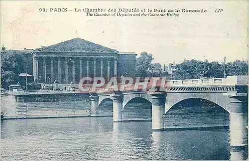 Ansichtskarte AK Paris Chambre des Deputes et le Pont de la Concorde