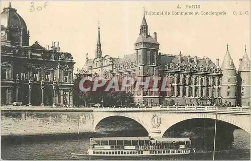 Ansichtskarte AK Paris Tribunal de Commerce et Conciergerie