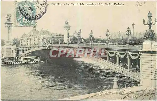 Cartes postales Paris Le Pont Alexandre et le Petit Palais