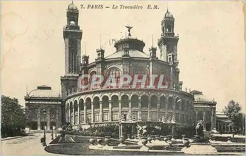 Cartes postales Paris Le Trocadero