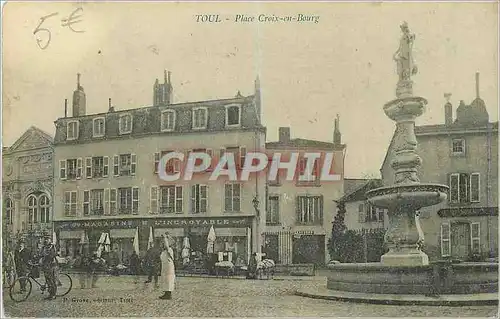 Cartes postales Toul Place Croix en Bourg velo Cycle