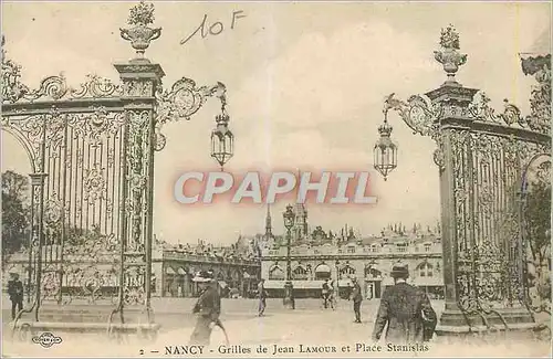 Cartes postales Nancy Grilles de Jean Lamour et Place Stanislas