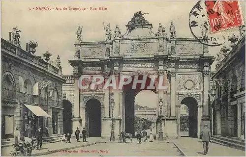 Cartes postales Nancy Arc de Triomphe Rue Here