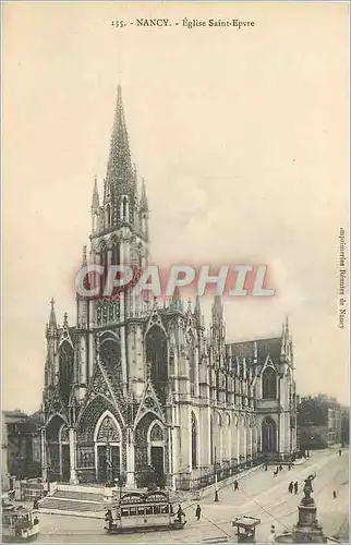 Ansichtskarte AK Nancy Eglise Saint Epvre Tramway