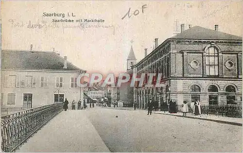 Cartes postales Saarburg Saarbrucke Mit Markihalle