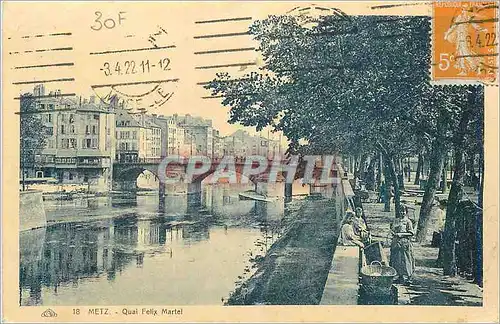 Cartes postales Metz Quai Felix Martel