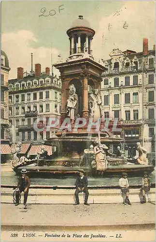 Ansichtskarte AK Lyon Fontaine de la Place des Jacobins