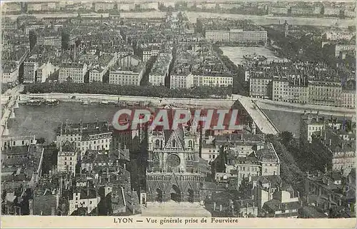 Cartes postales Lyon Vue Generale de Fourviere