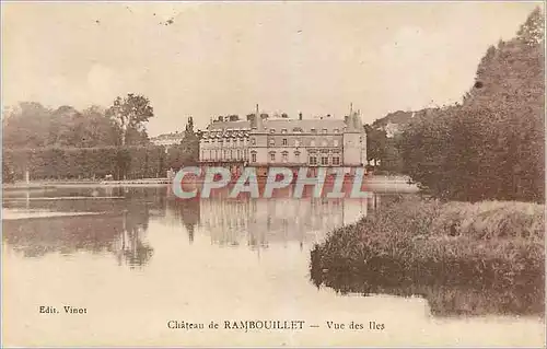 Cartes postales Chateau de Rambouillet Vue des Iles