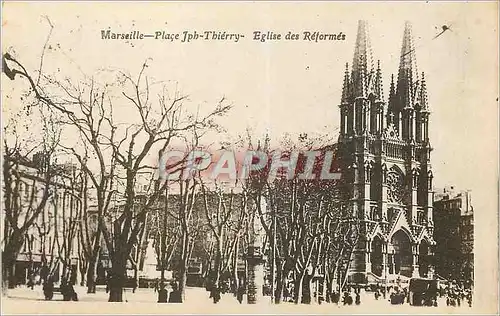 Cartes postales Marseille Place JP Thierry Eglise des Reformes