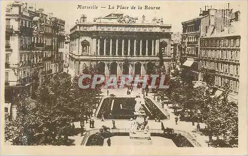 Cartes postales Marseille La Place de la Bourse