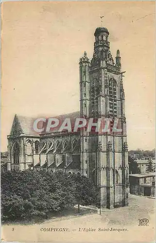 Ansichtskarte AK Compiegne L'Eglise Saint Jacques