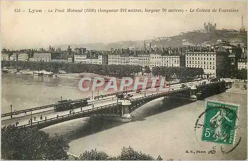 Cartes postales Lyon Le Pont Morand (1890) Le Coteau de Fourviere