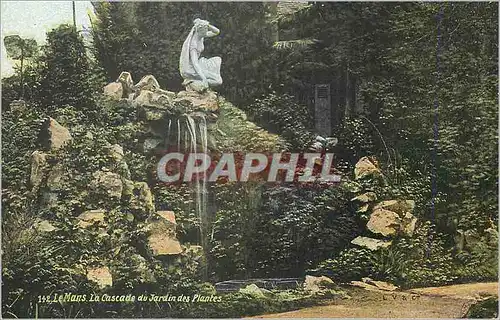 Ansichtskarte AK Le Mans La Cascade du Jardin des Plantes