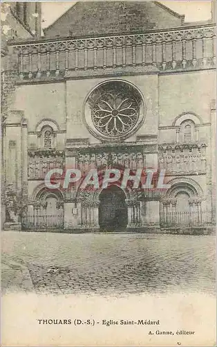 Cartes postales Thouars (D S) Eglise Saitn Medard