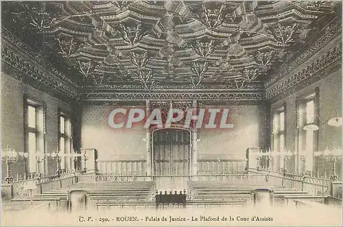 Cartes postales Rouen Palais de Justice LE Plafond de la Cour d'Assises